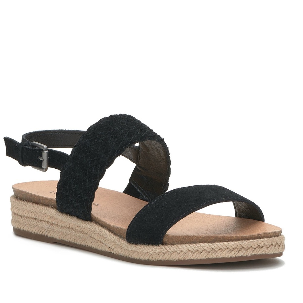 Lucky Brand Gloreah Wedge Sandals, size 8